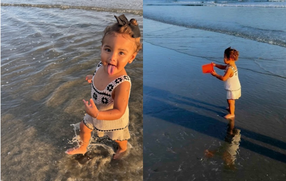 Mavie curtindo a praia — Foto: Reprodução/ Instagram