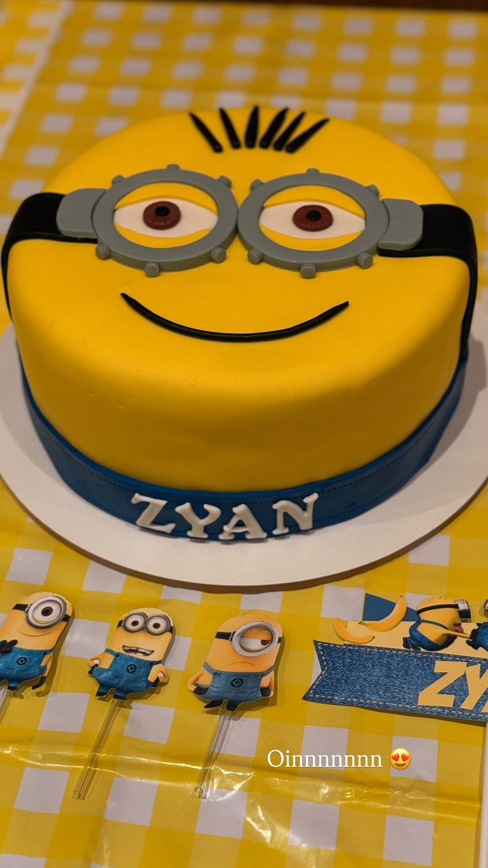 Aniversário de Zyan — Foto: Reprodução/Instagram