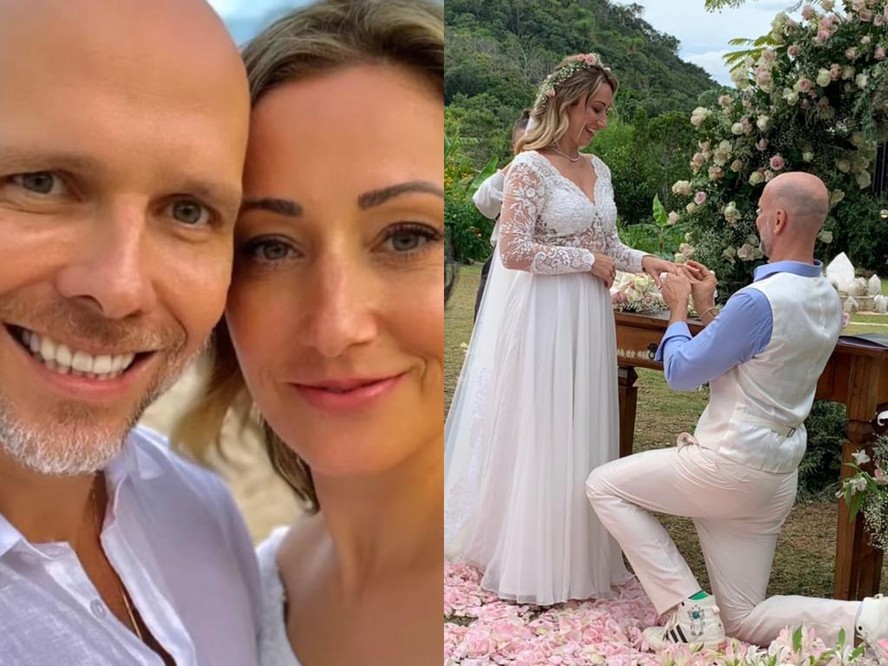 Fernando Scherer e Dianeli Geller se casam em Florianópolis