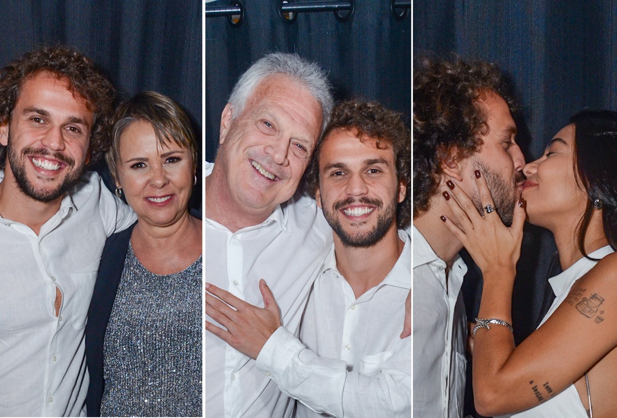 Theo Bial, filho de Pedro Bial e Giulia Gam, recebe os pais e a ...