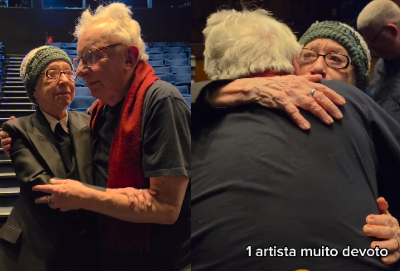Fernanda Montenegro se emociona em encontro com Marco Nanini: 'Você é um homem muito especial'