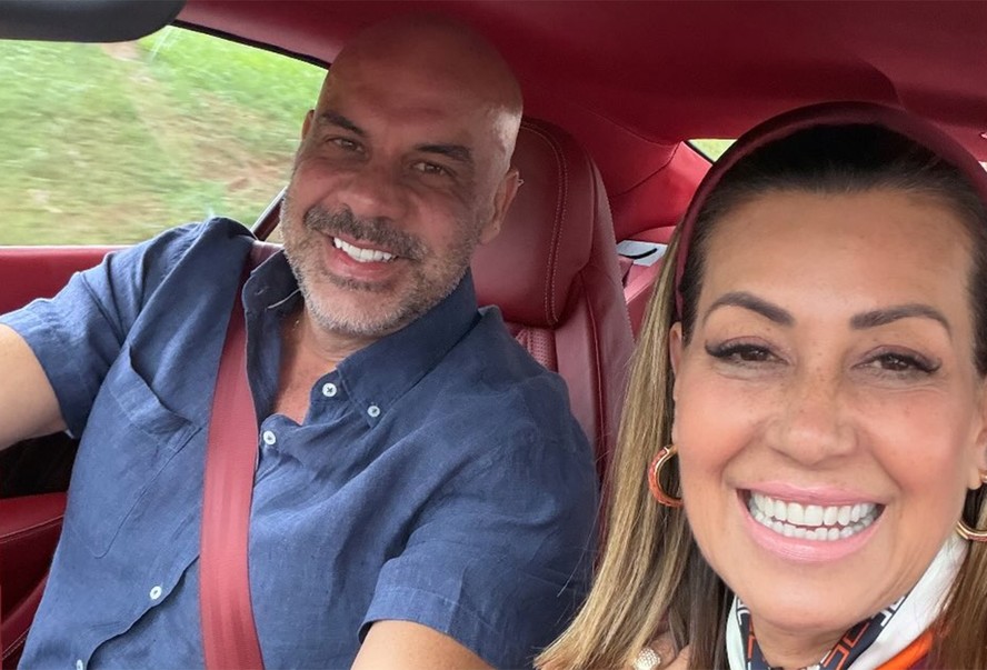 Solange Frazão e o namorado, Adhemar Cabral