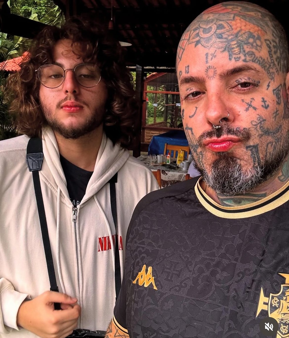 Tico Santta Cruz com o filho — Foto: Reprodução/Instagram