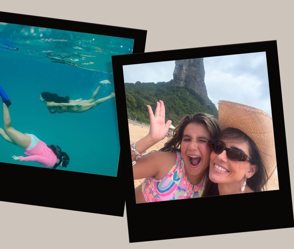 Deborah Secco e a filha, Maria Flor, curtem férias em Fernando de Noronha em julho de 2025 — Foto: Reprodução/Instagram