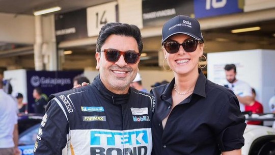 Edu Guedes agradece apoio de Ana Hickmann durante campeonato de automobilismo e ganha declaração