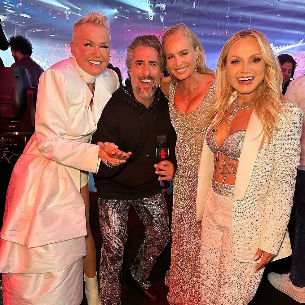 Xuxa, Marcos Mion, Angélica e Eliana — Foto: Reprodução/Instagram