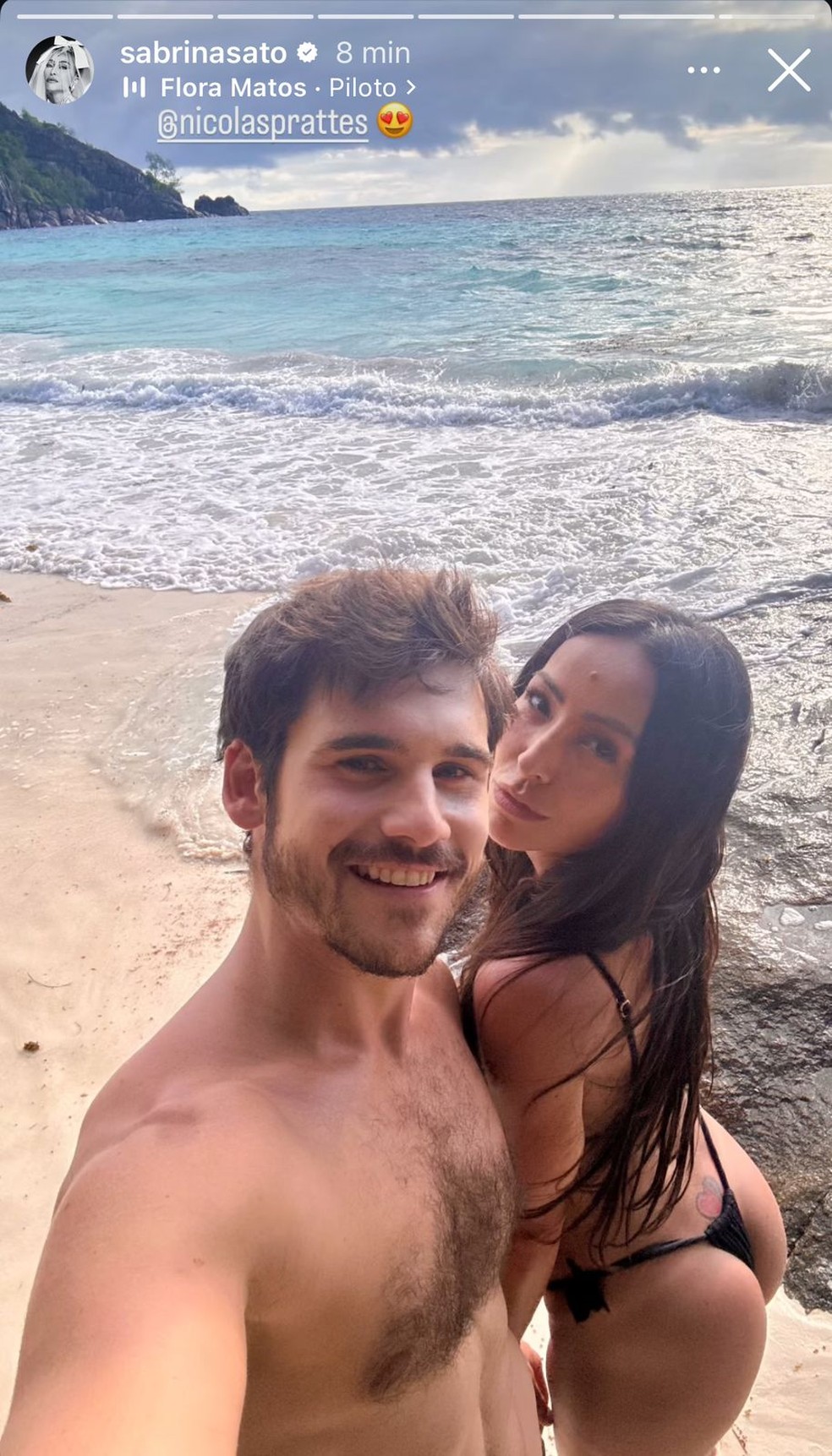 Nicolas Prattes e Sabrina Sato — Foto: Reprodução/Instagram