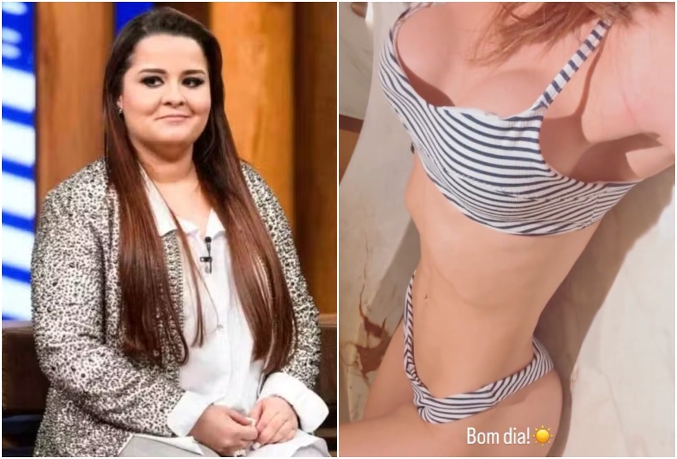 Antes e depois de Maiara — Foto: Reprodução/Instagram