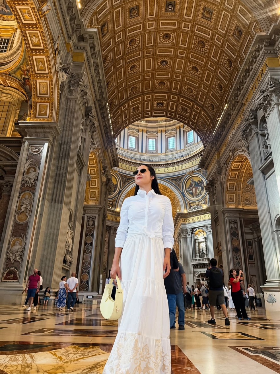 Isabelle Nogueira faz visita ao Vaticano — Foto: Reprodução/Instagram