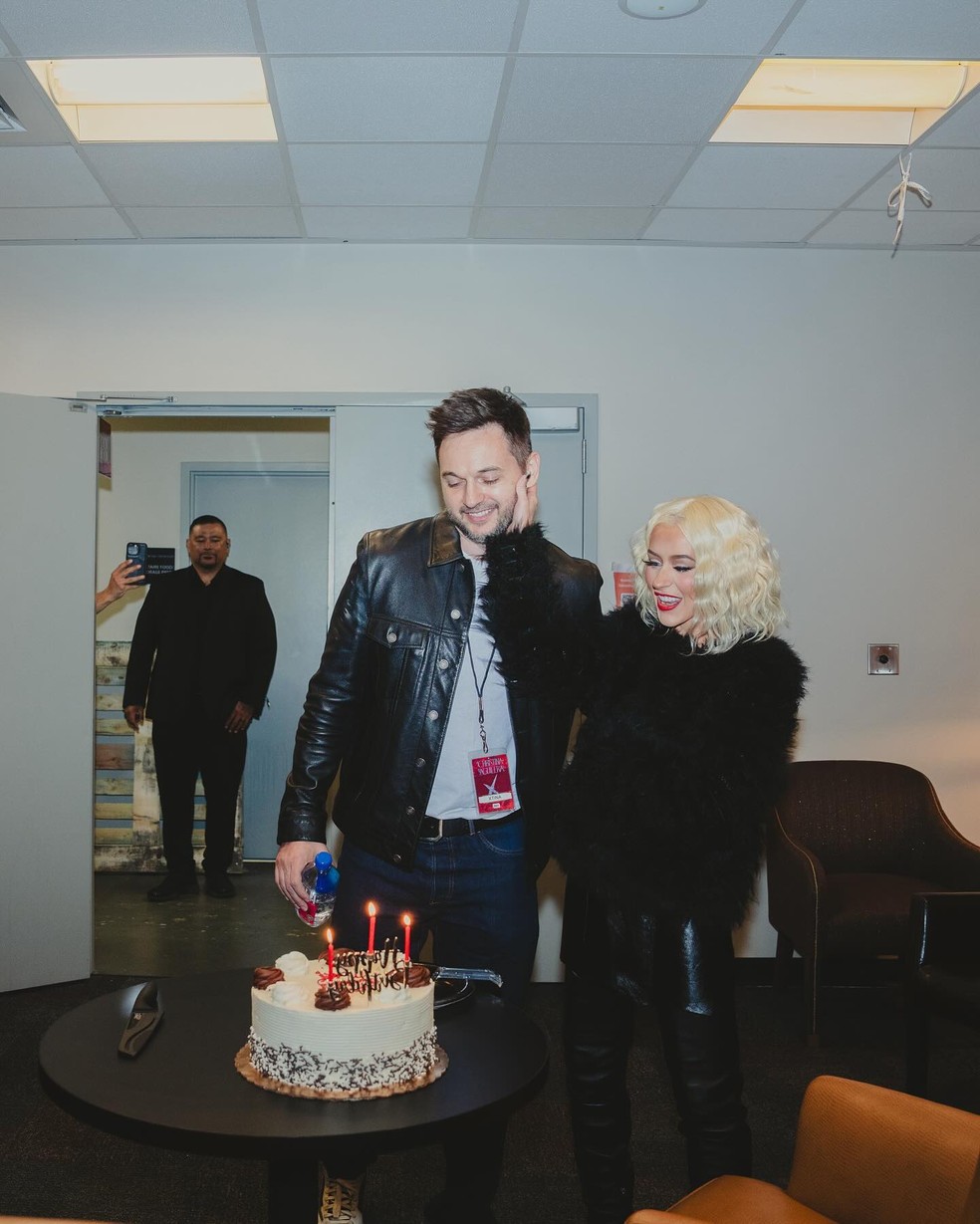 Christina Aguilera e o noivo, Matthew Rutler — Foto: Reprodução/Instagram