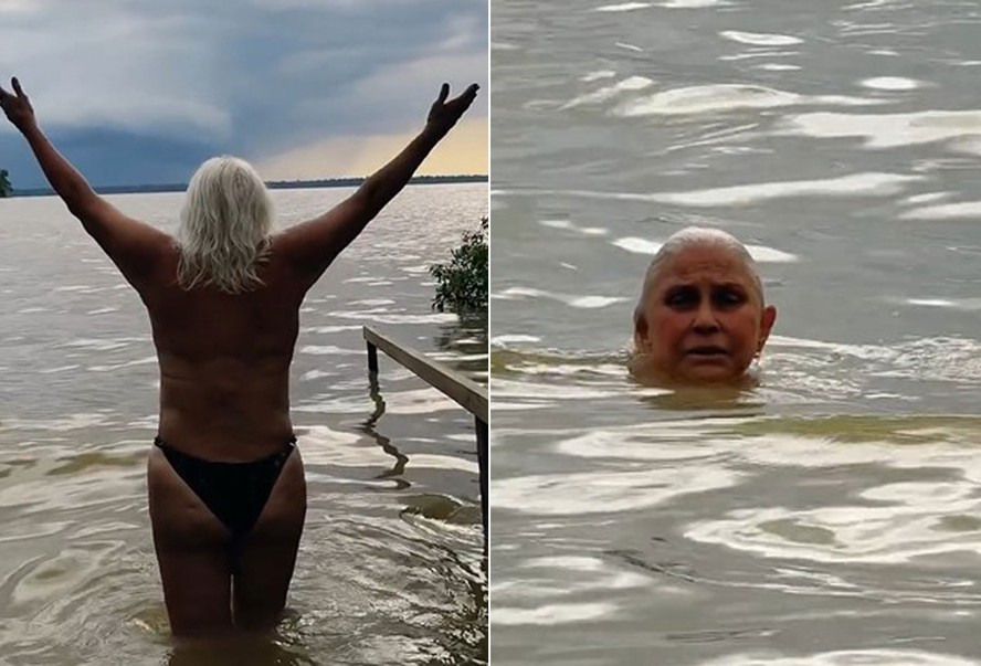 Fafá de Belém faz topless em banho de rio no Pará durante a COP30: 'Minha  terra'