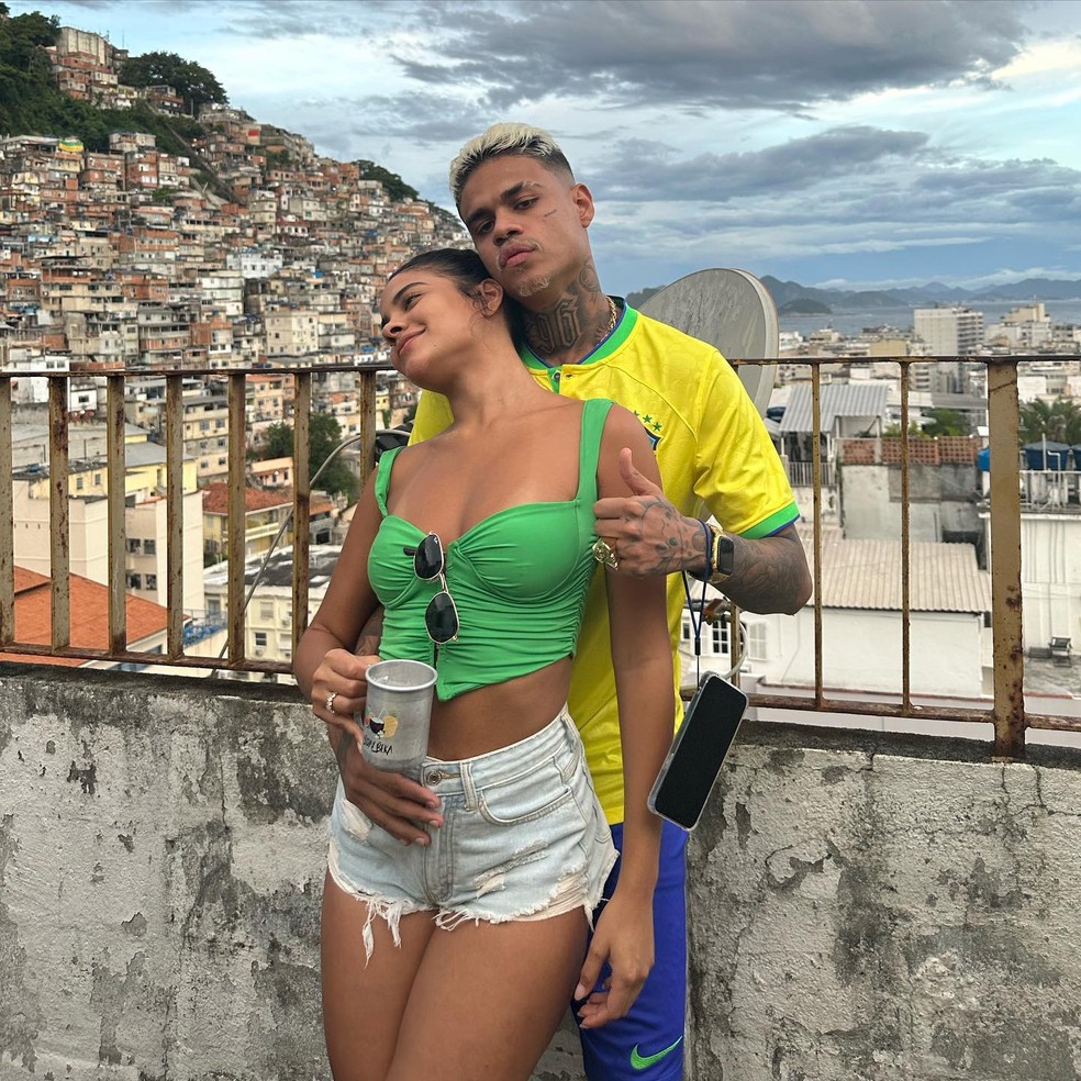 MC Cabelinho e Bella Campos — Foto: Reprodução/Instagram