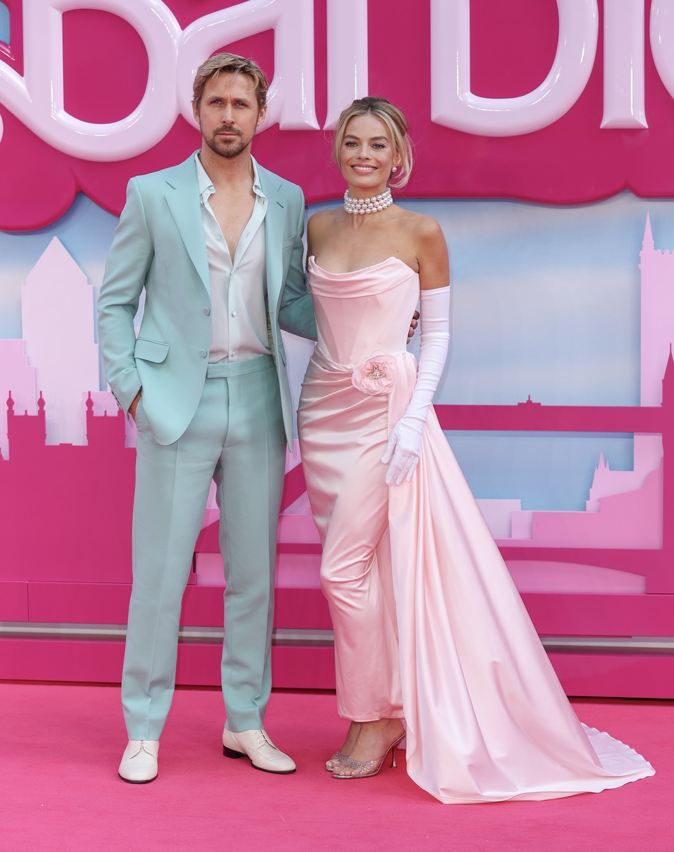 Ryan Gosling e Margot Robbie — Foto: Getty Images