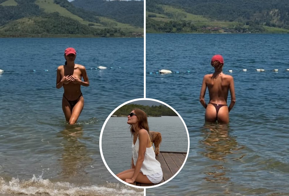 Após topless viralizar, Sasha Meneghel mostra novo ângulo de foto e ferve web: 'Mulherão'; clique e confira! — Foto: Reprodução/Instagram