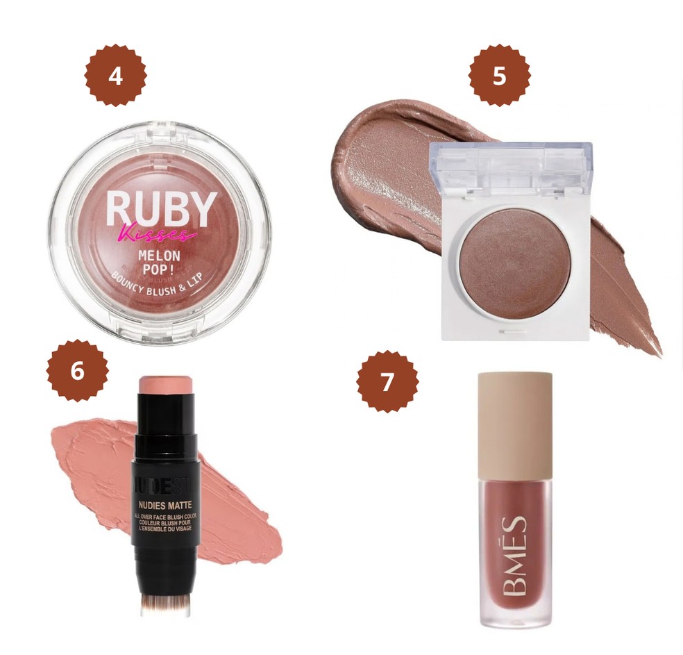 Antiblush vira tendência: veja blushes para é uma tendência de maquiagem de tons neutros, terrosos e marrons — Foto: Divulgação