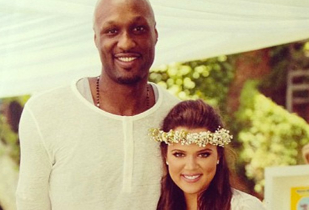 Khloé Kardashian e Lamar Odom — Foto: Reprodução/Instagram