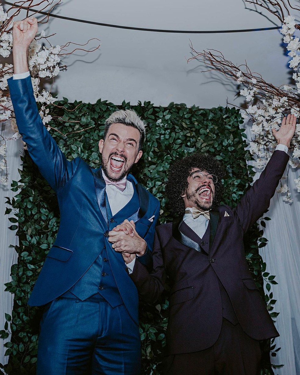 Vitor Di Castro e Vinícius Cordeiro se casaram em 2018 — Foto: Reprodução: Instagram