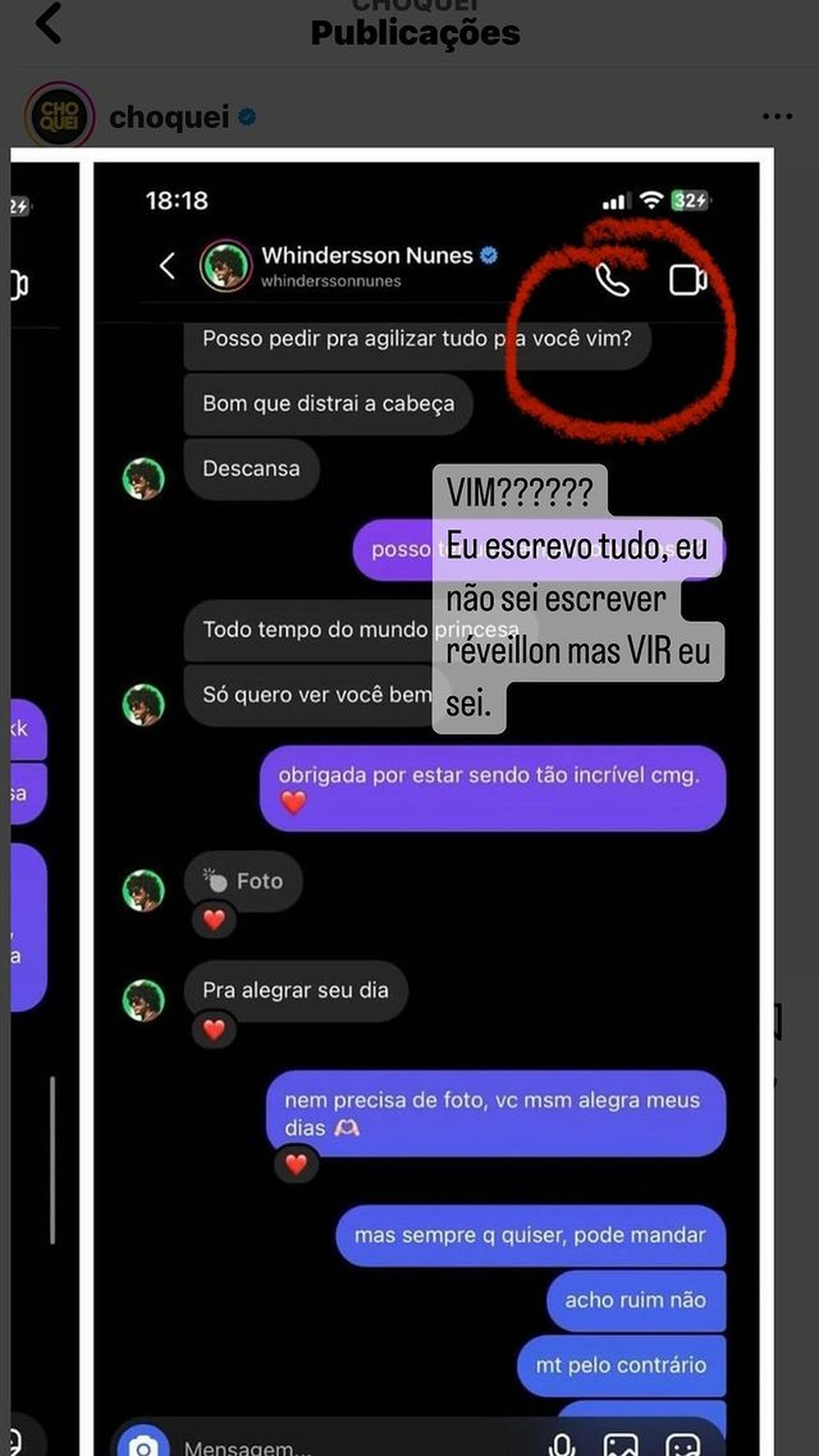 Story de Whindersson Nunes — Foto: Reprodução / Instagram