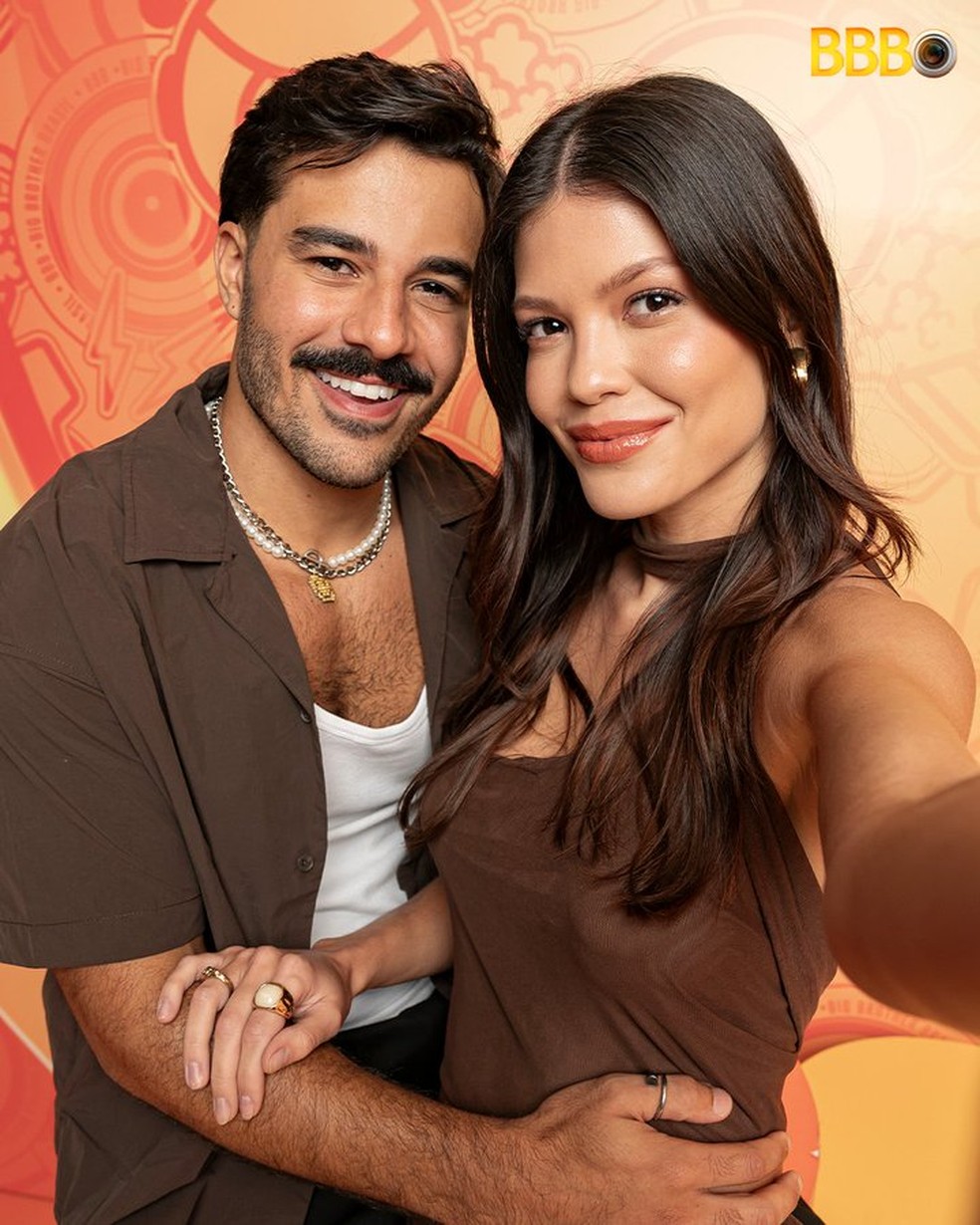 Vitória Strada e Mateus Pires entram no BBB 25 — Foto: Divulgação
