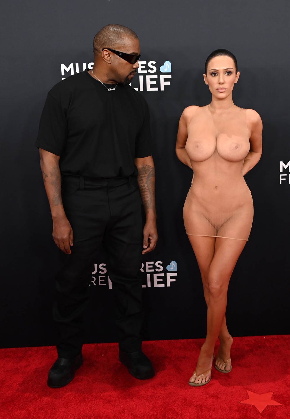 Kanye West e Bianca Censori — Foto: Getty Images