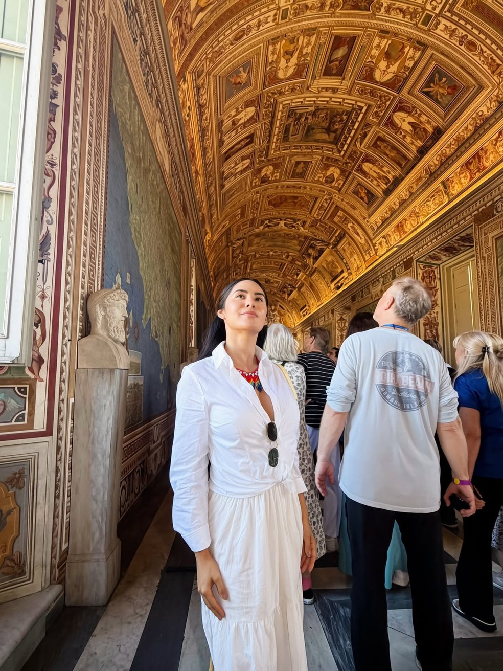 Isabelle Nogueira faz visita ao Vaticano — Foto: Reprodução/Instagram