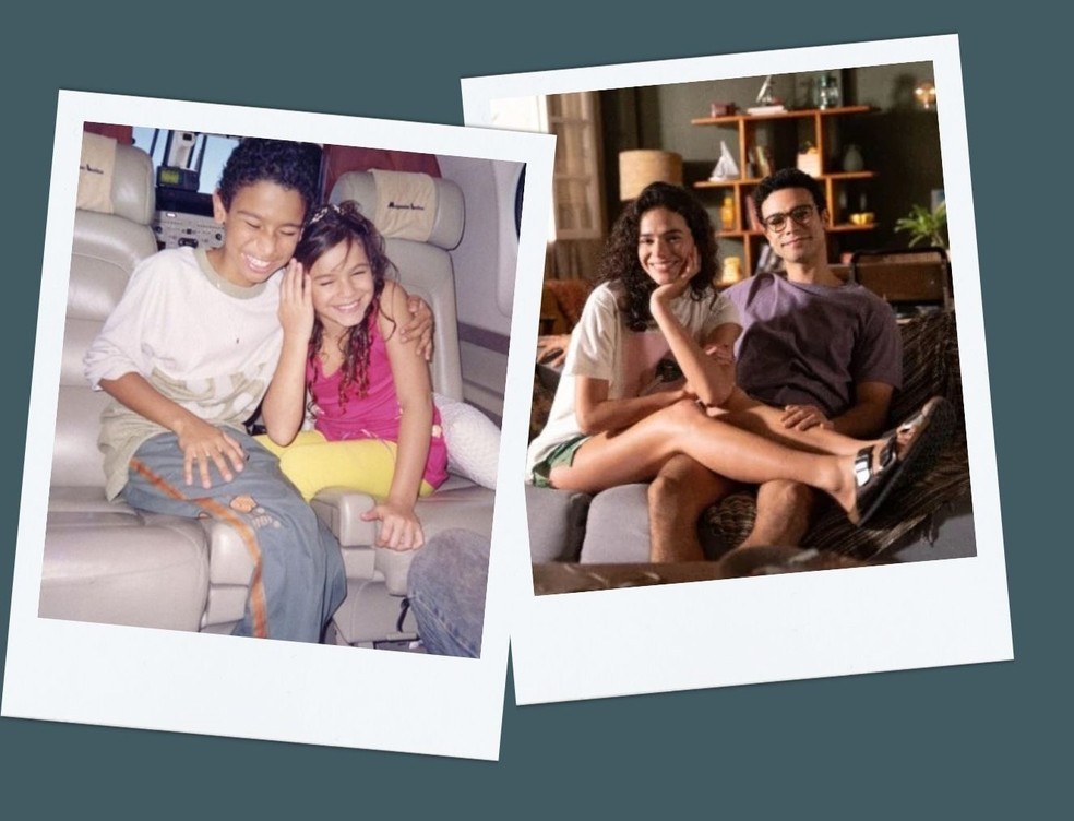 Amigos de infância quando eram atores mirins, Sérgio Malheiros e Bruna Marquezine são protagonistas da série 'Amor da Minha Vida' (Disney+) — Foto: Divulgação