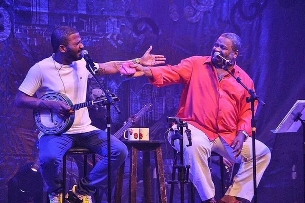 Arlindinho com o pai, Arlindo Cruz — Foto: Reprodução/Instagram