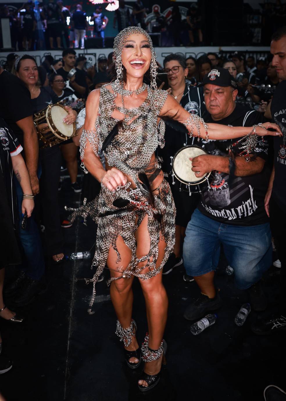 Sabrina Sato em ensaio como rainha de bateria da Gaviões da Fiel — Foto: Manuela Scarpa/Brazil News