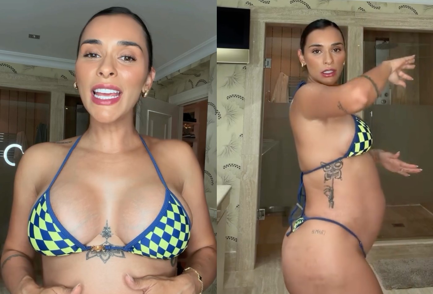 Grávida de 9 meses, Tainá Castro faz tour pelo corpo e desabafa sobre mudanças - Foto