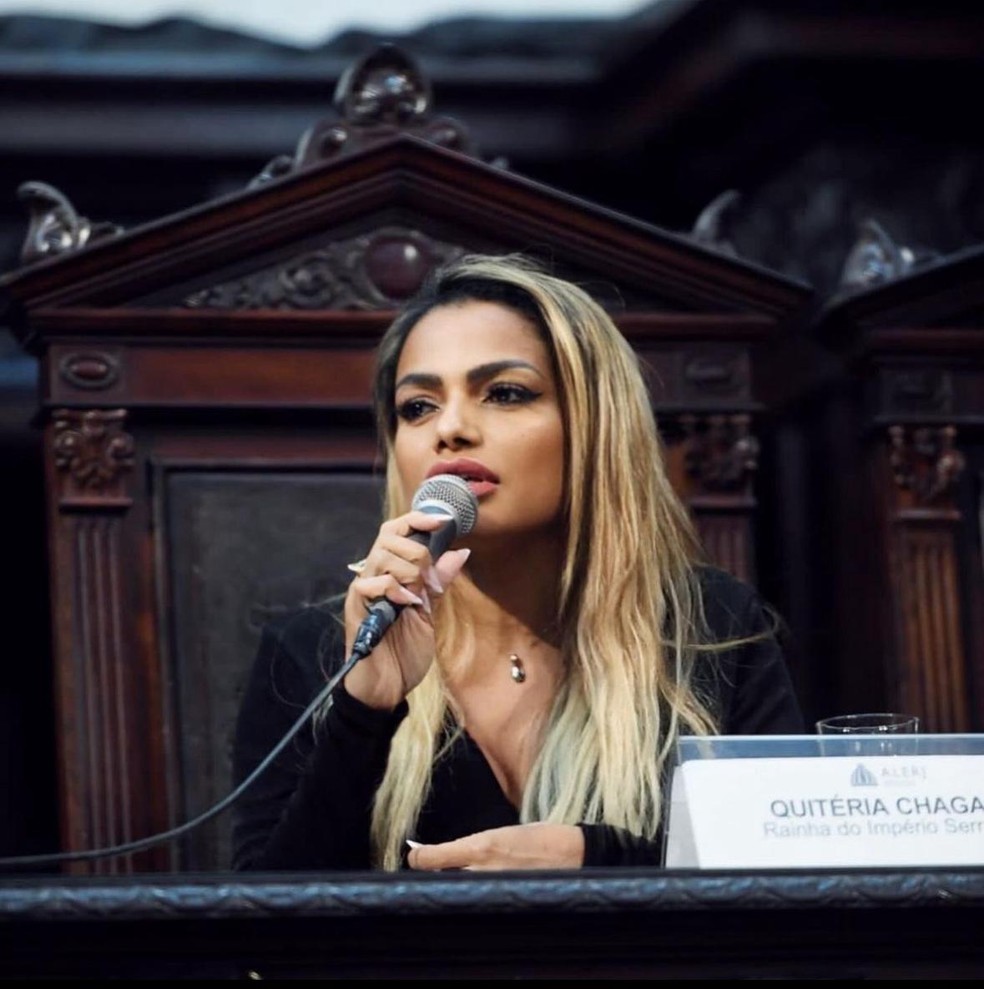 Quitéria Chagas será primeira rainha de bateria a receber moção no Rio ...