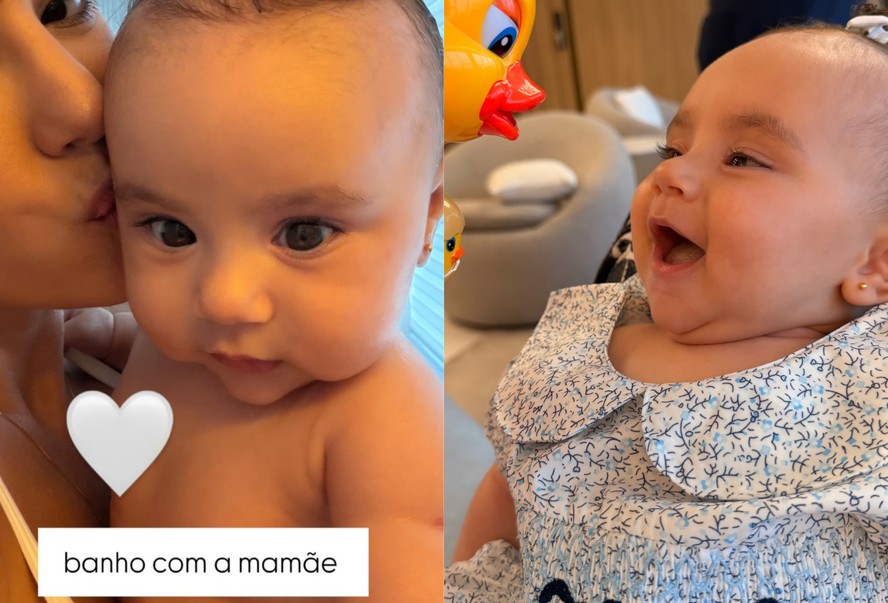 Fofura! Bruna Biancardi compartilha registro fofo com a filha caçula, Mel
