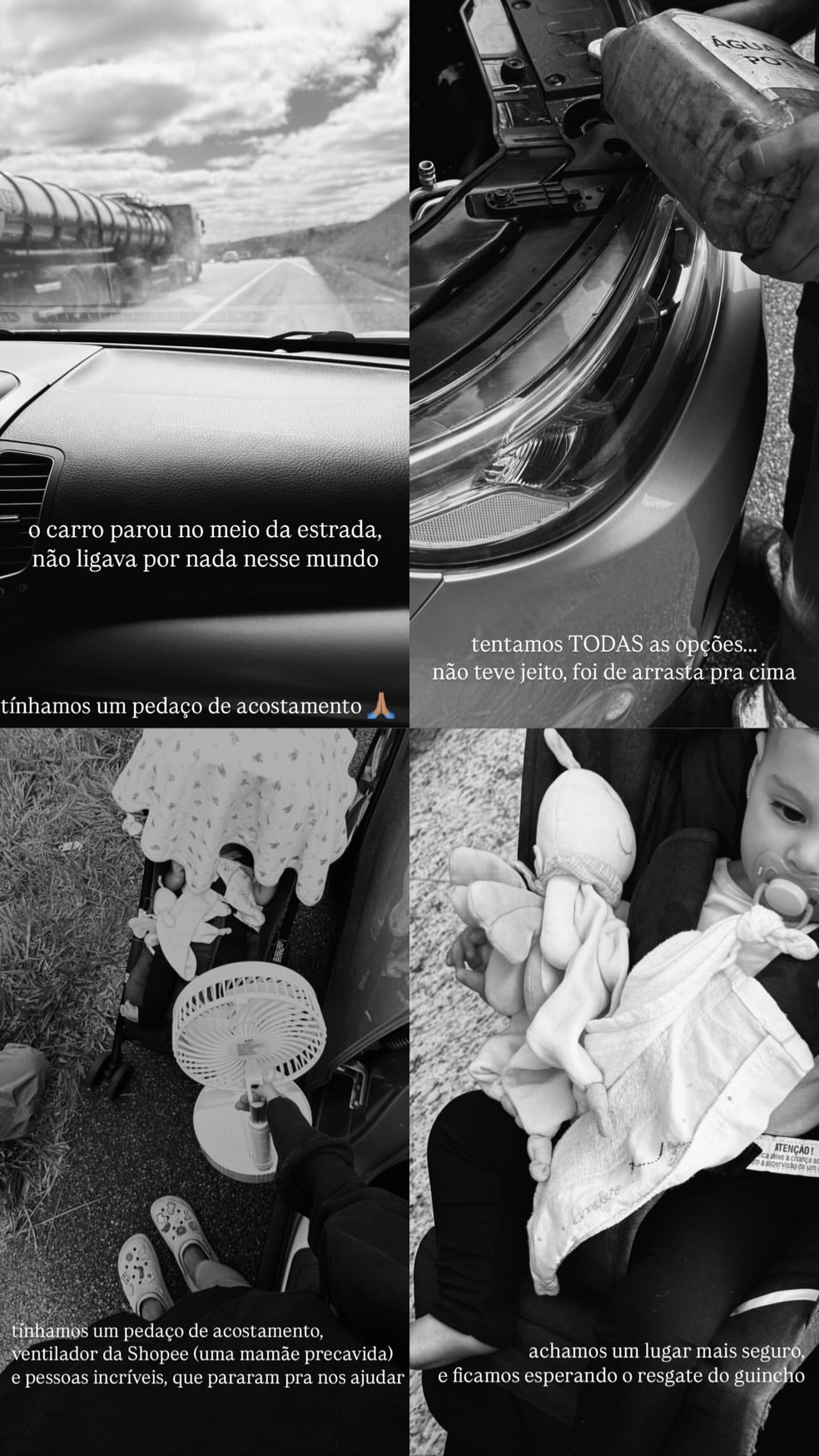 Story de Amanda Kimberlly — Foto: Reprodução/Instagram