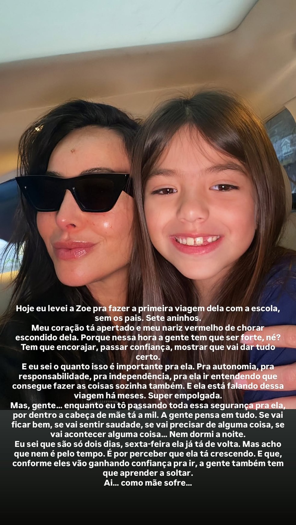 Sabrina Sato e Zoe — Foto: Reprodução/Instagram