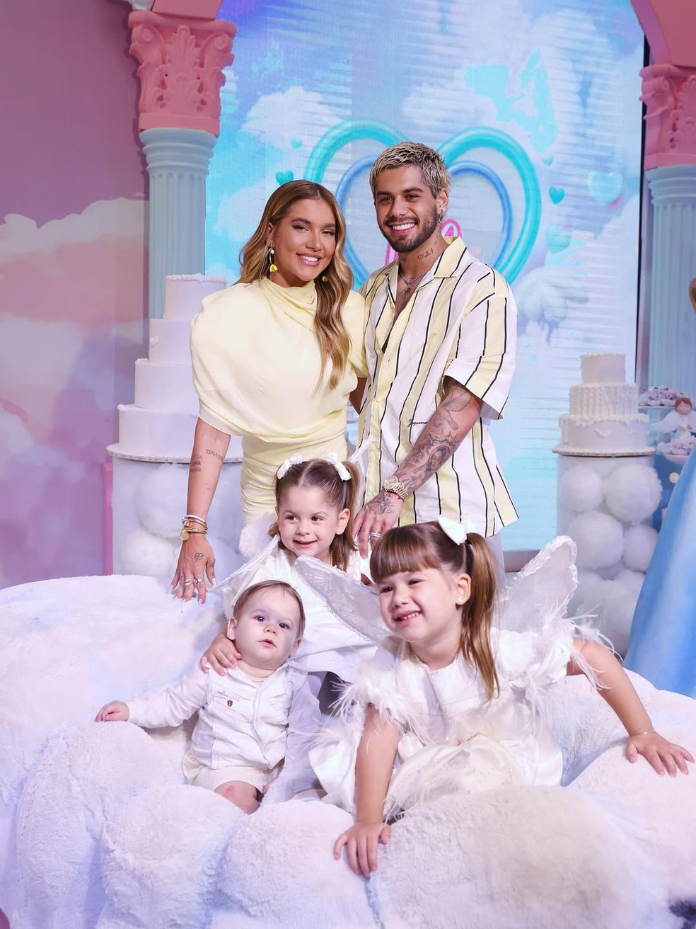 Virginia Fonseca e Zé Felipe celebram 4 anos de Maria Alice — Foto: Reprodução/Instagram Zé Felipe e Virginia Fonseca