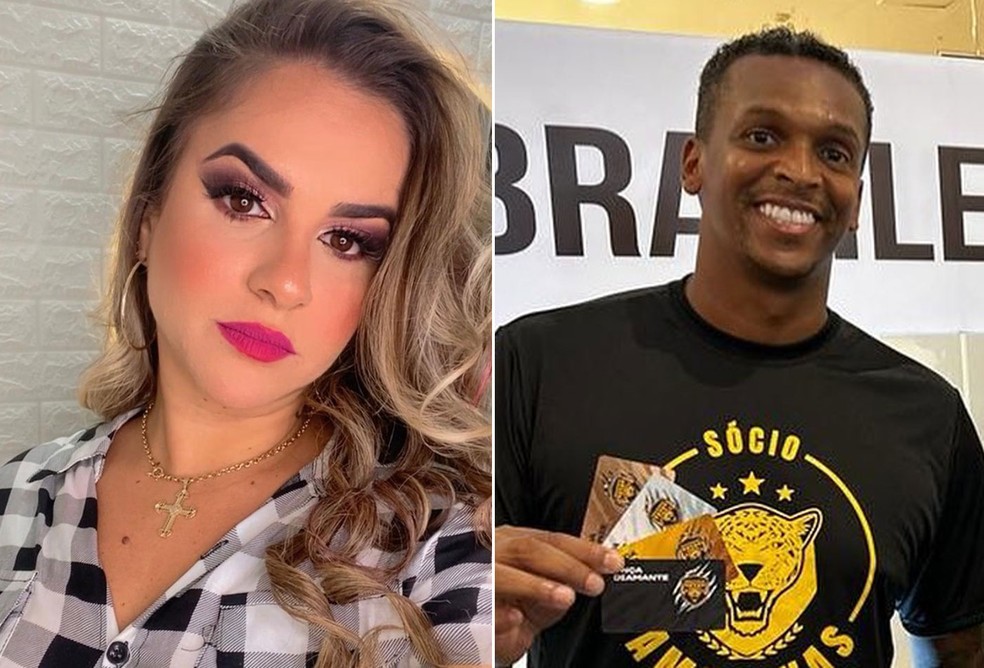 Samia Luedy é mãe de um dos 6 filhos de Jô fora do casamento — Foto: Acervo pessoal e Reprodução/Instagram