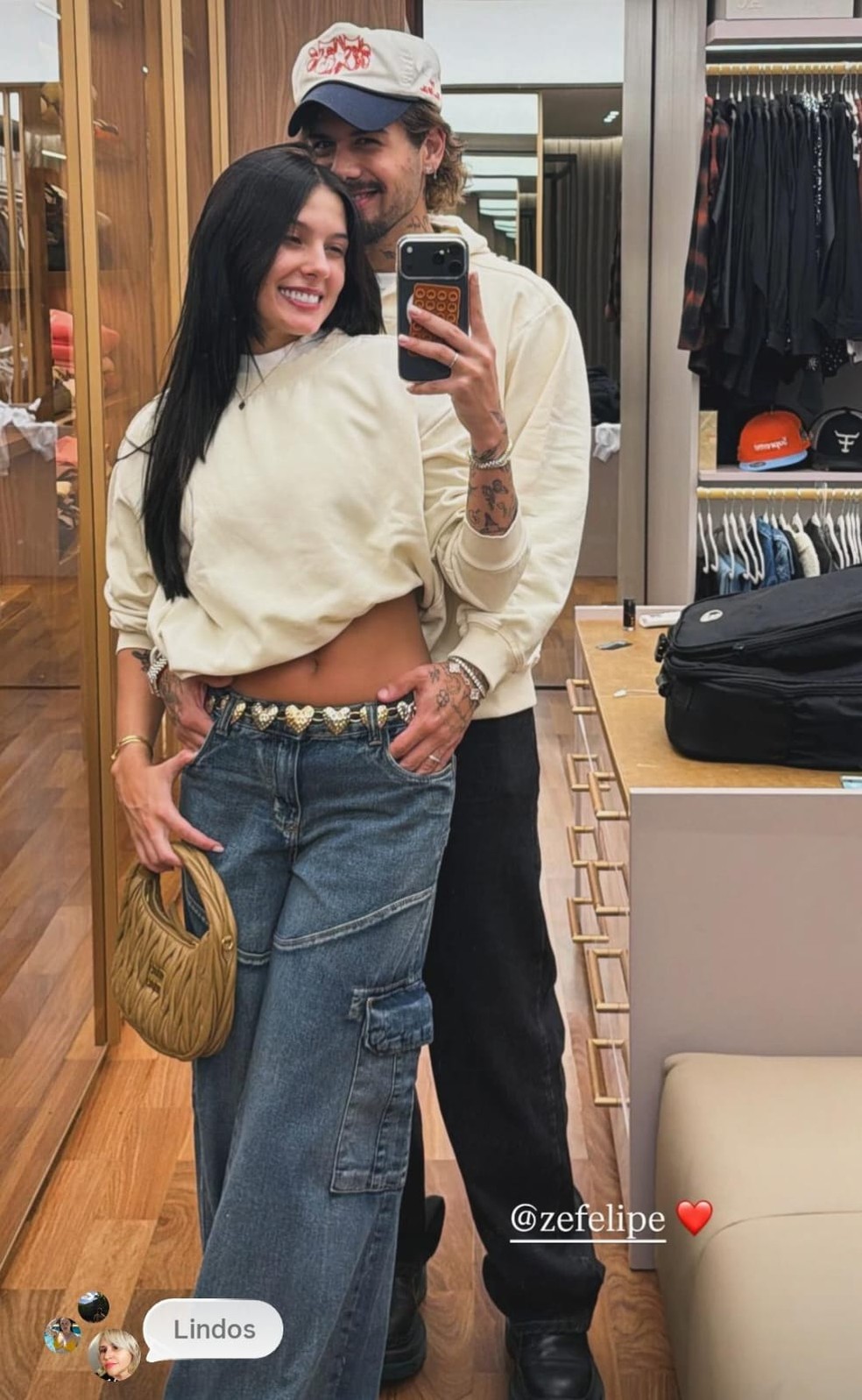 Ana Castela e Zé Felipe — Foto: Reprodução/Instagram