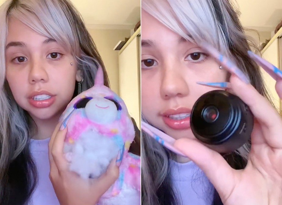 Modelo do OnlyFans descobre câmera escondida em ursinho enviado por fã