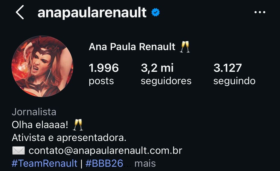 Seguidores BBB 26 — Foto: quem