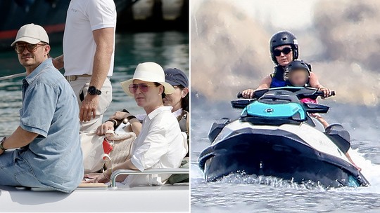 Katy Perry leva a filha, Daisy Dove, para andar de jet ski em Saint-Tropez