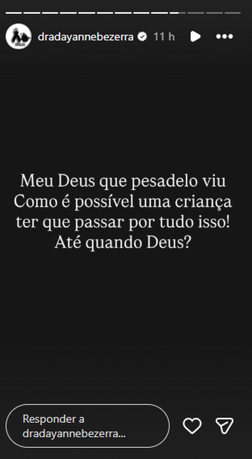 Post de Dayanne Bezerra — Foto: Reprodução/Instagram