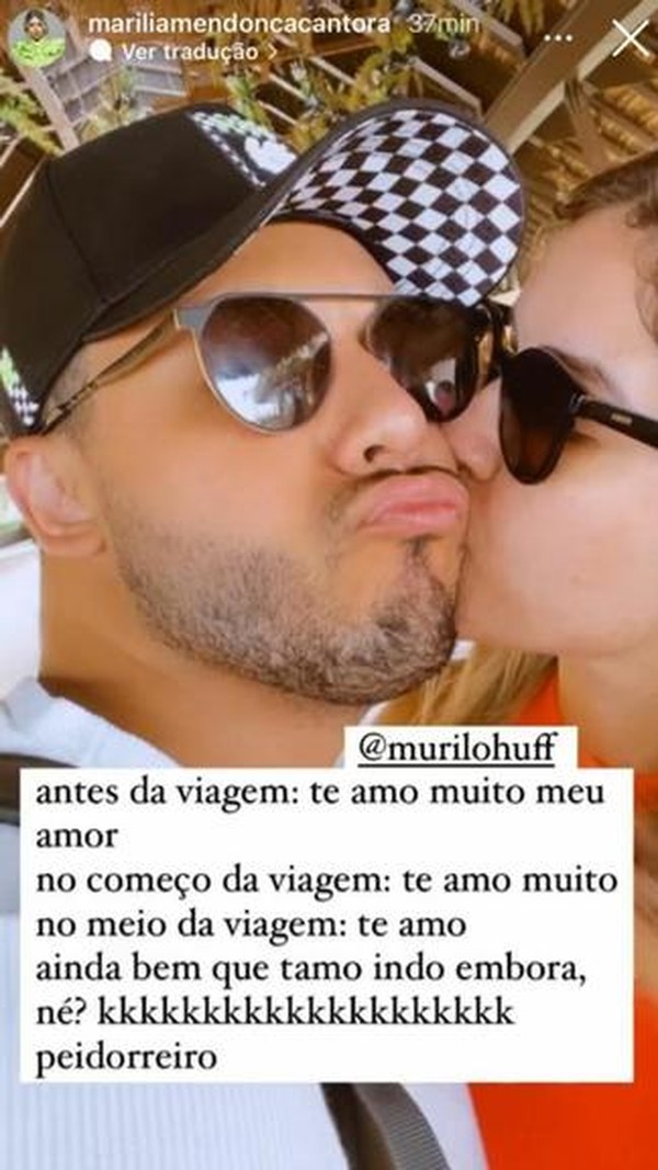 Murilo Huff relembra última viagem com Marília Mendonça: 'Nosso momento ...