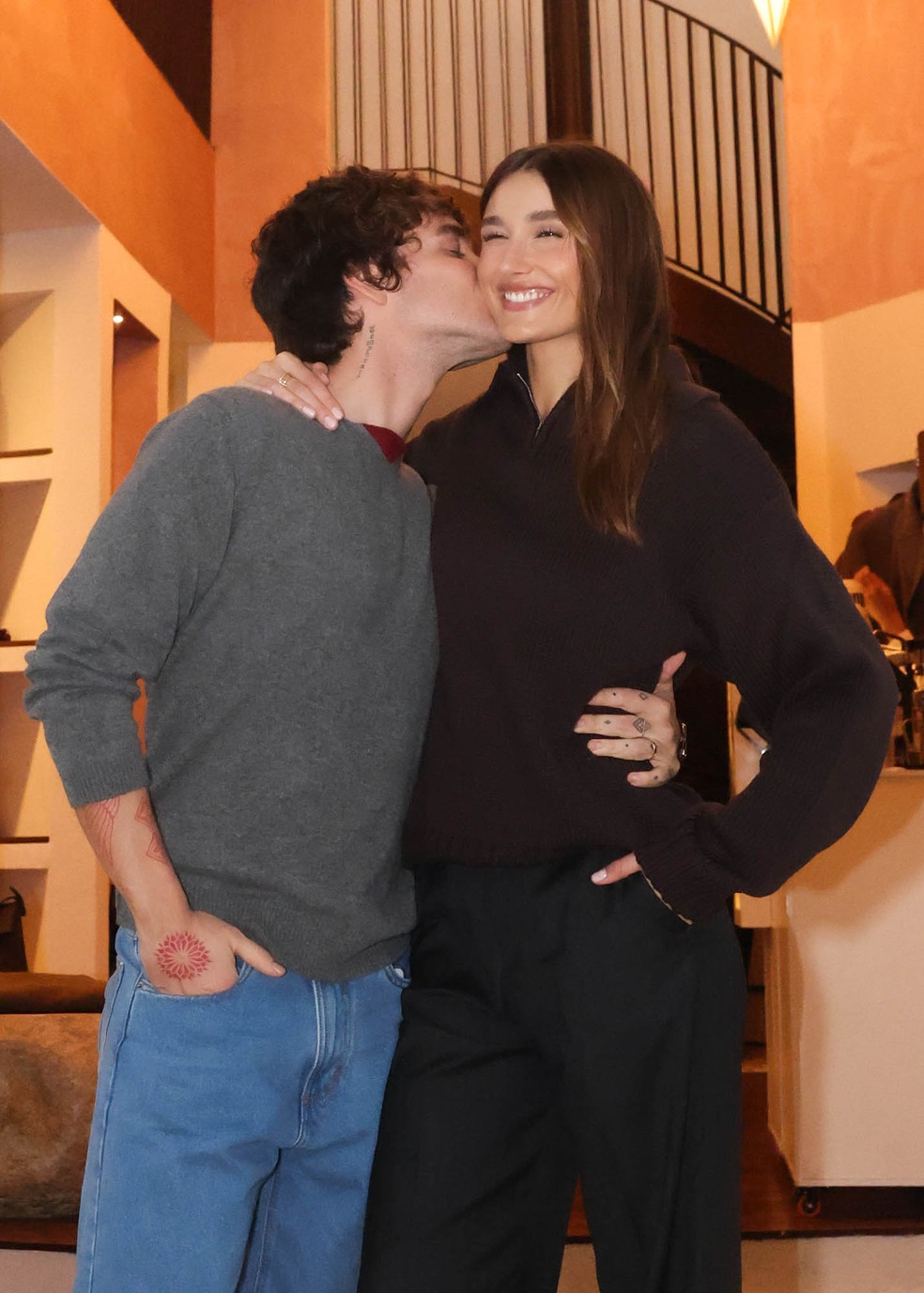 Sasha Meneghel e João Lucas — Foto: Brazil News