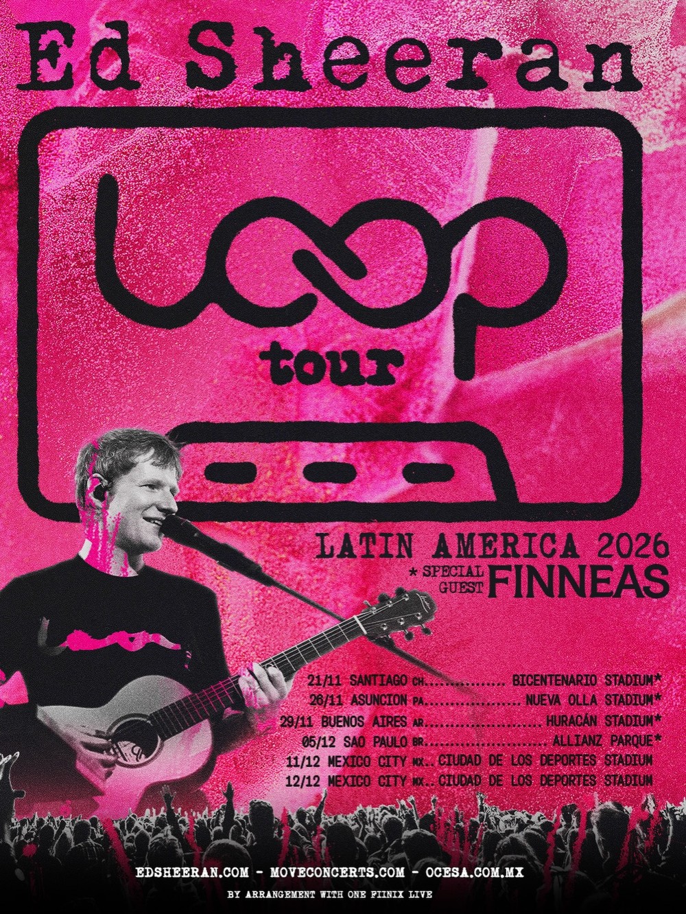 Ed Sheeran anuncia show da 'Loop Tour' no Brasil com apresentação única ...
