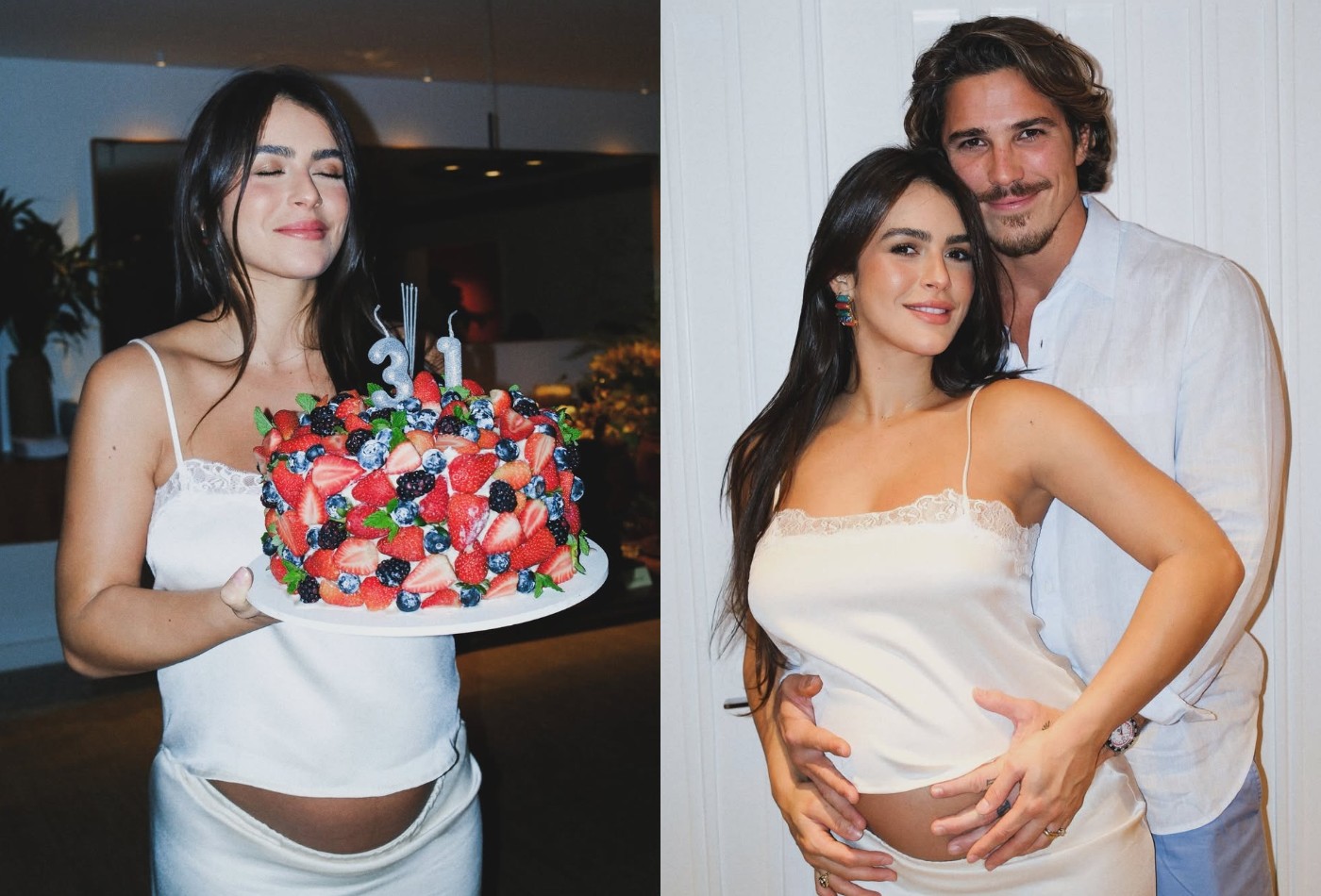 Grávida, Mari Saad comemora 31 anos com festa ao lado de Rômulo Arantes Neto: 
