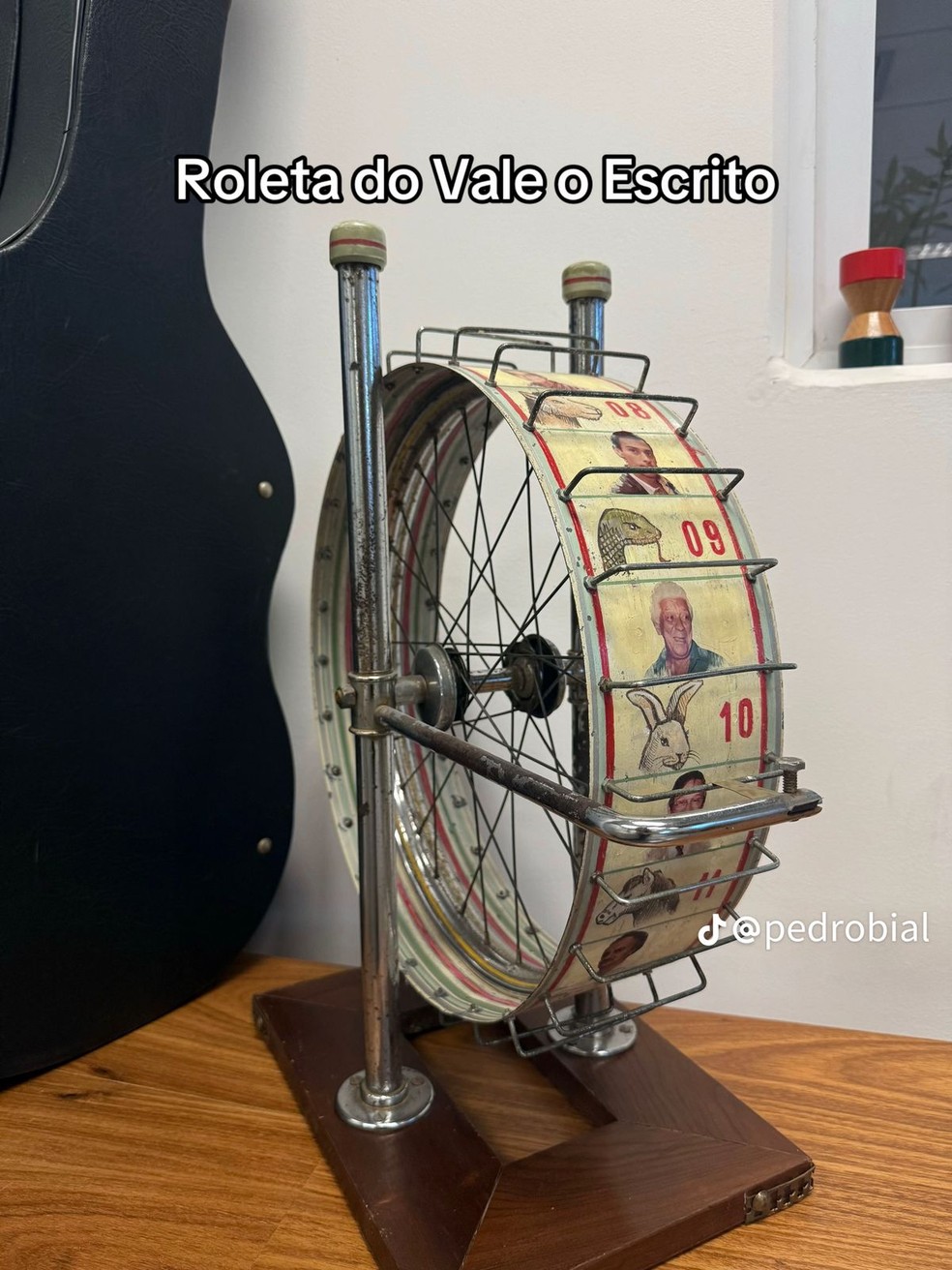 Pedro Bial compartilha itens inusitados em sua casa — Foto: Reprodução/Tiktok
