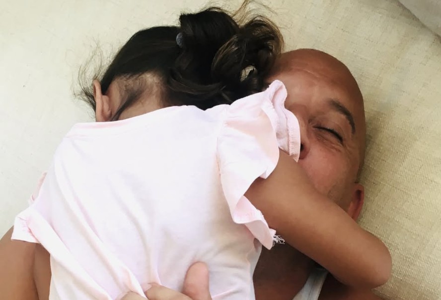 Vin Diesel com filha Pauline
