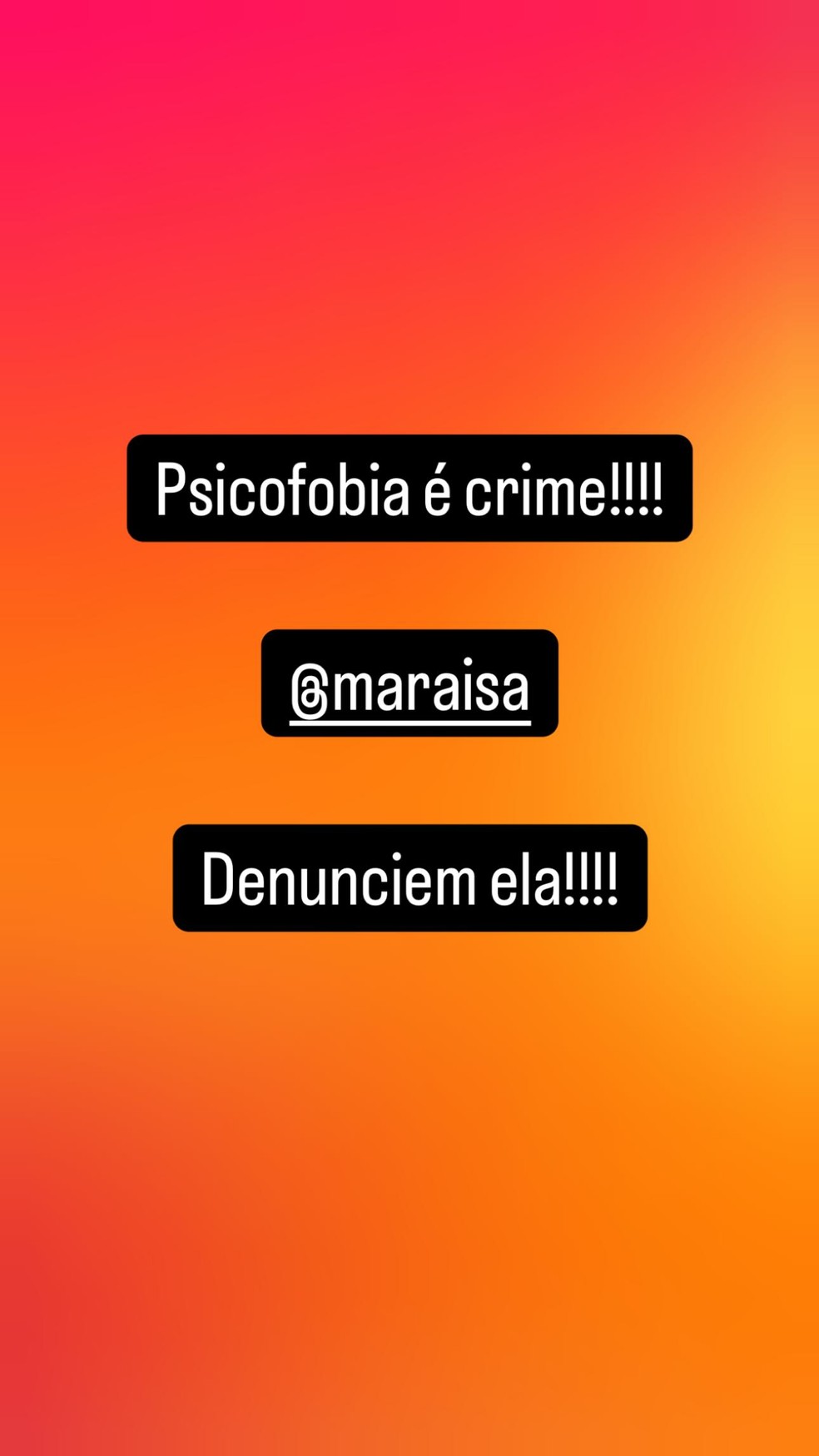 Andressa Urach critica música de Maraisa e diz que irá denunciar cantora por psicofobia — Foto: Reprodução/Instagram