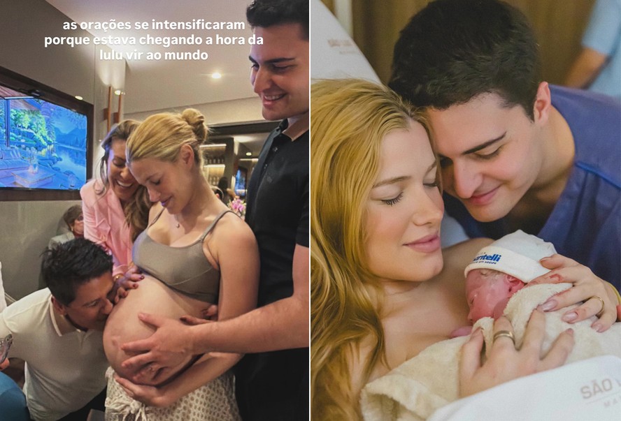 Luigi Cesar posta diário de parto de Luiza, sua filha com Júlia Vieira