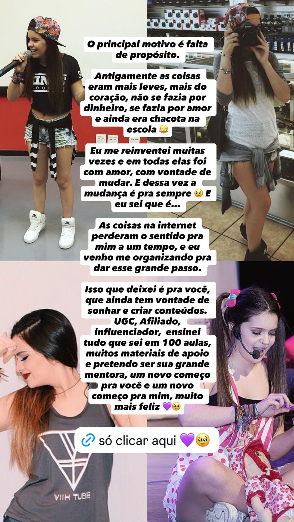 Viih Tube vai deixar as redes sociais — Foto: Reprodução/Instagram
