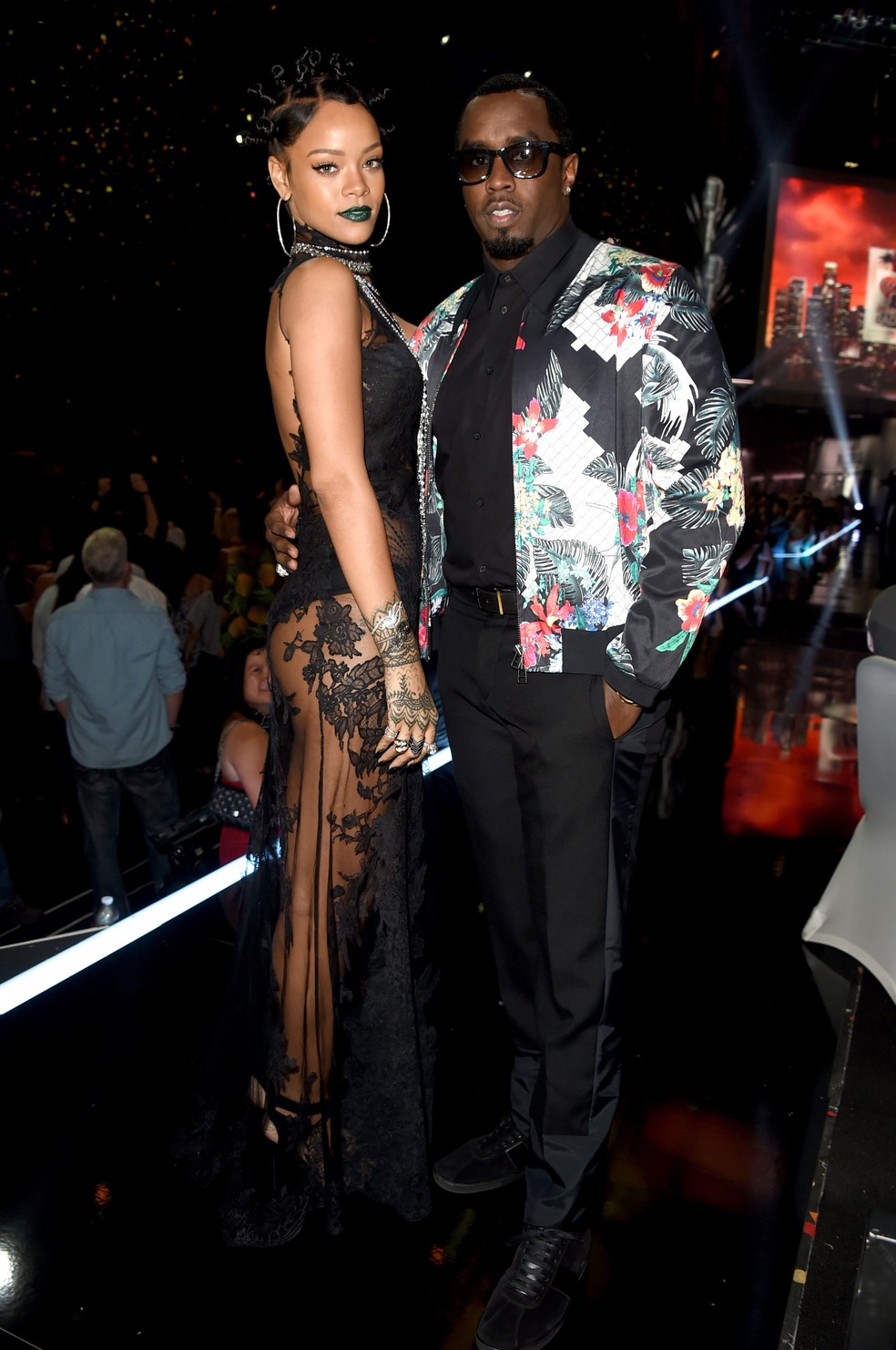 Sean Combs e Rihanna — Foto: Getty Images